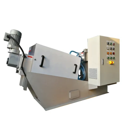 Wholesale Small Portable Wastewater Treatment Multi-Plate Screw Press Sludge Dewatering Machine