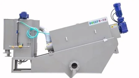 Automatic Mechanical Multi Disc Screw Filter Press Sludge Dewatering Machine System